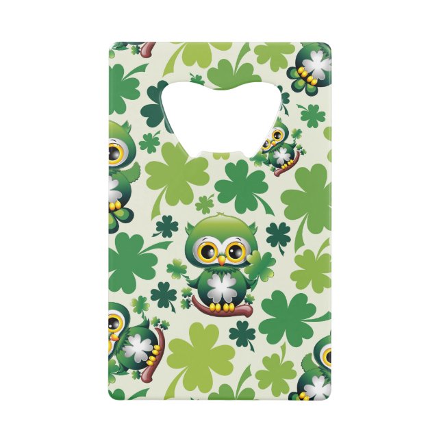 Baby Owl Cute St Patrick Cartoon (Front)