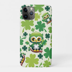 Baby Owl Cute St Patrick Cartoon iPhone 11 Pro Case