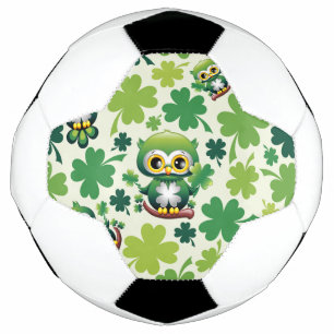 Baby Owl Cute St Patrick Cartoon Football