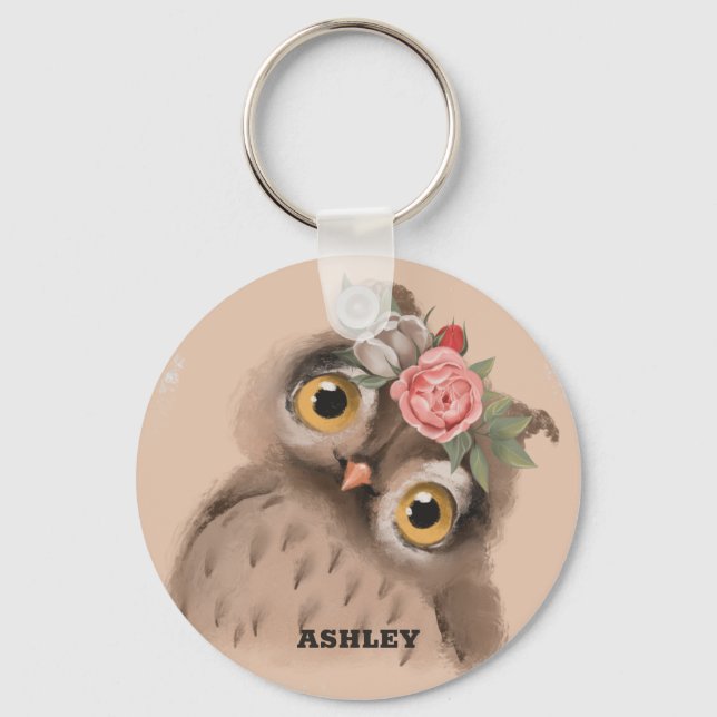 Baby Owl Keychain  (Front)