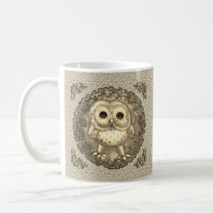 Baby Owl new moon  mug