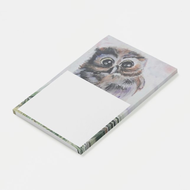 Baby Owl Sticky Notes (Angled)
