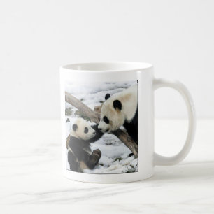 baby panda and mum coffee mug