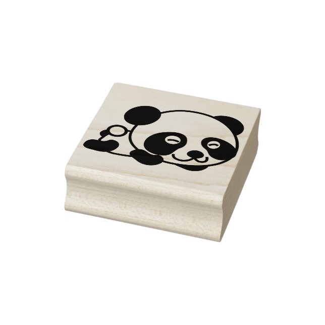 baby panda art stamp (Stamp)