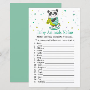 Baby Panda Baby Animals Name Game
