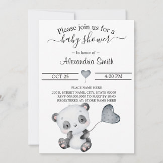 Baby Panda | Baby Shower Invitation