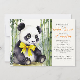 Baby Panda Baby Shower Invitation