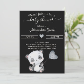 Baby Panda | Baby Shower Invitation