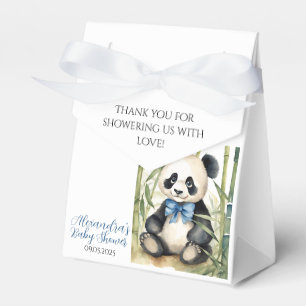 Baby Panda Bear Boy Baby Shower Favour Box