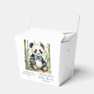 Baby Panda Bear Boy Baby Shower Favour Box