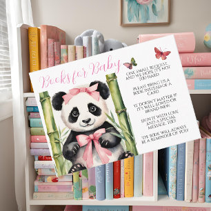 Baby Panda Bear Girl Books for Baby  Enclosure Card