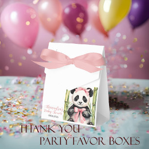 Baby Panda Bear Girls Baby Shower Favour Box