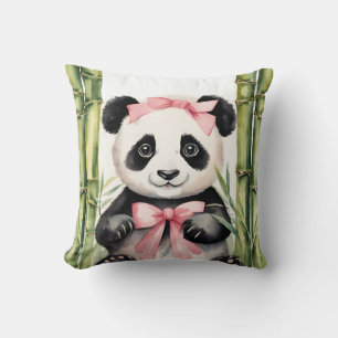 Baby Panda Bear Girls Cushion