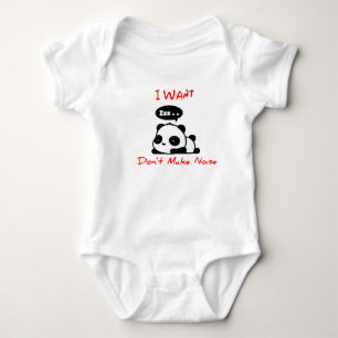 baby panda bodysuit