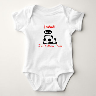 baby panda bodysuit