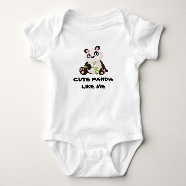 Baby Panda Bodysuit (Front)