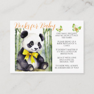 Baby Panda Books for Baby Enclosure Card