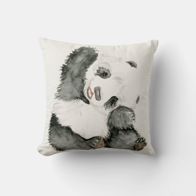 Baby Panda | Cute & Furry Cushion (Front)