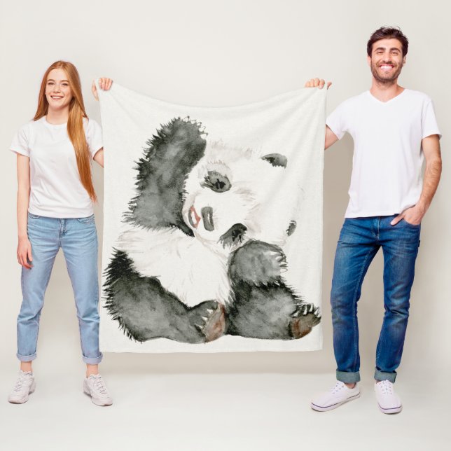 Baby Panda | Cute & Furry Fleece Blanket (In Situ)