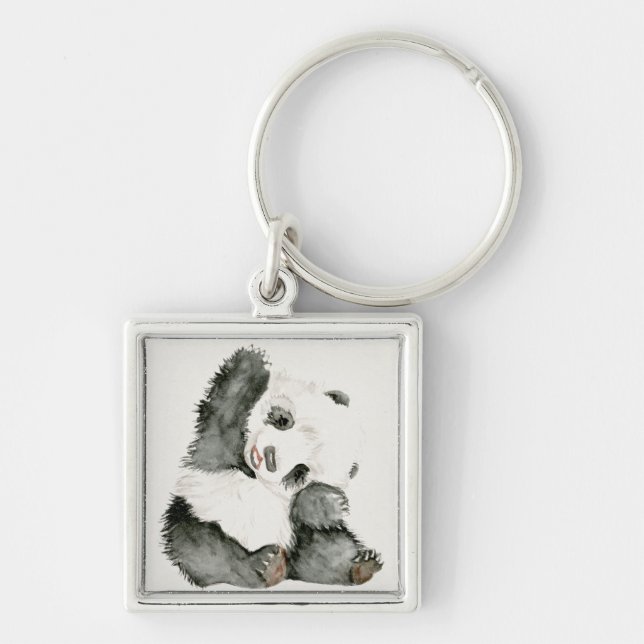 Baby Panda | Cute & Furry Key Ring (Front)