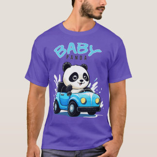 Baby Panda drive a car T-Shirt