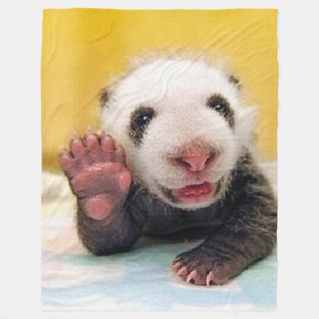 BABY PANDA FLEECE BLANKET (Front)