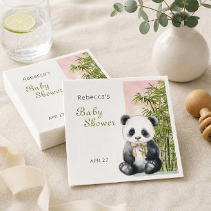 Baby Panda Gender Neutral Baby Shower Napkin
