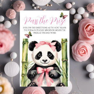 Baby Panda Girl Baby Shower Pass the Prize Game