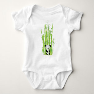 Baby Panda in Bamboo Forest Bodysuit