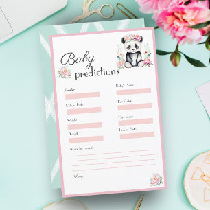 Baby Panda Peonies Jungle Baby Predications