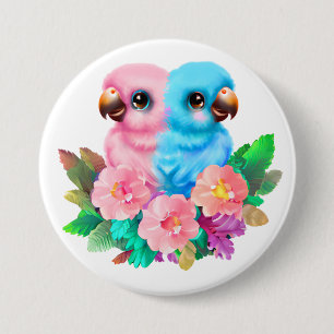 Baby Parrot Twins 7.5 Cm Round Badge