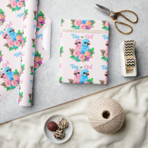 Baby Parrot Twins Wrapping Paper