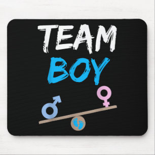 Baby Party Gender Reveal Party Team Boy Funny Gend Mouse Mat