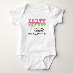 Baby Party Tonight at My Crib Bodysuit