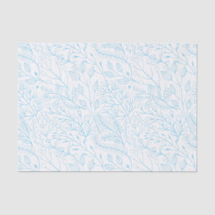 Baby Pastel Light Blue Floral Elegant Wedding   Tissue Paper