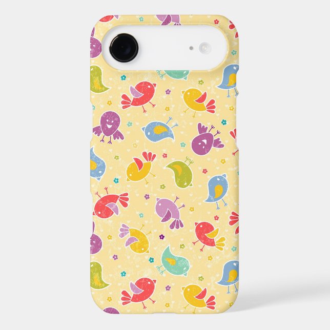 Baby pattern with cute birds Case-Mate iPhone case (Back)