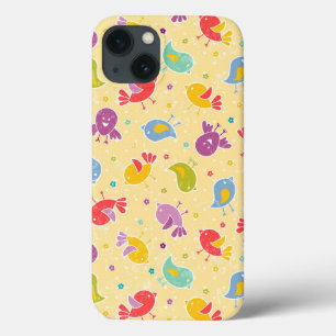 Baby pattern with cute birds iPhone 13 case