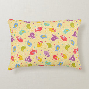 Baby pattern with cute birds decorative cushion