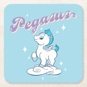 Baby Pegasus Square Paper Coaster