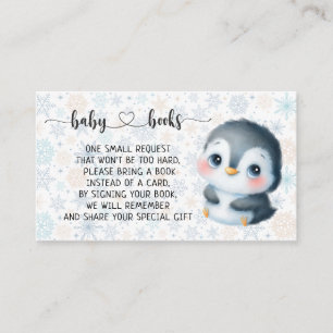 Baby Penguin Baby Shower I Birthday  Enclosure Card