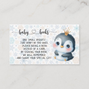 Baby Penguin Baby Shower I Birthday  Enclosure Card