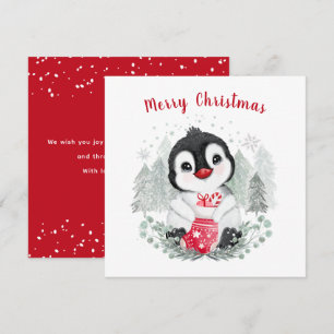 Baby Penguin Cute Christmas card