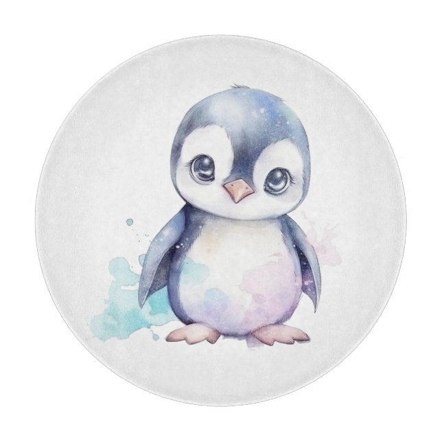 Baby Penguin Cutting Board (Front)