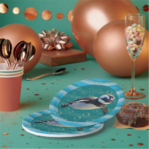Baby Penguin Paper Plate