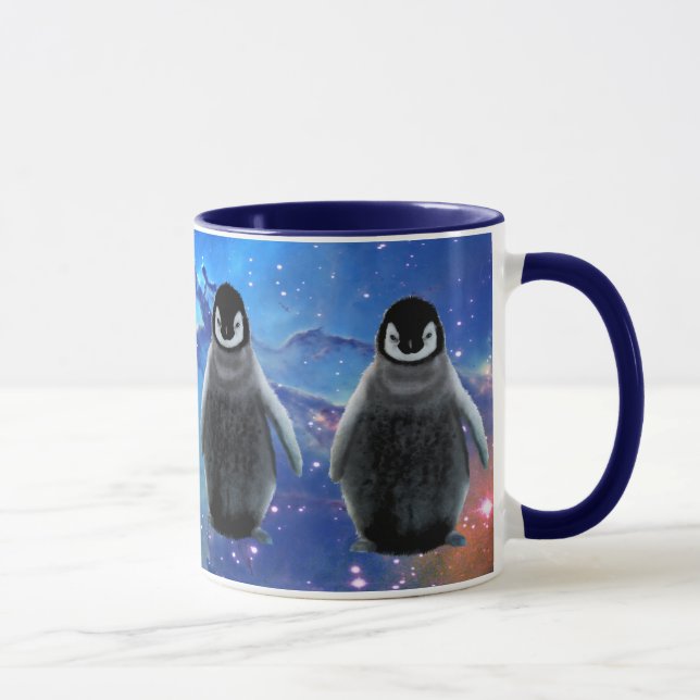 BABY PENGUIN & STARS Wildlife Supporter Coffee Mug (Right)