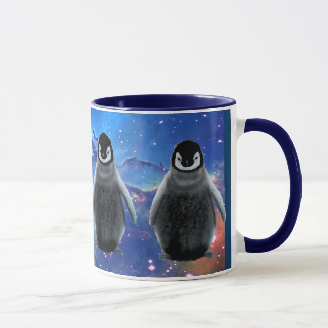 BABY PENGUIN & STARS Wildlife Supporter Coffee Mug (Right)