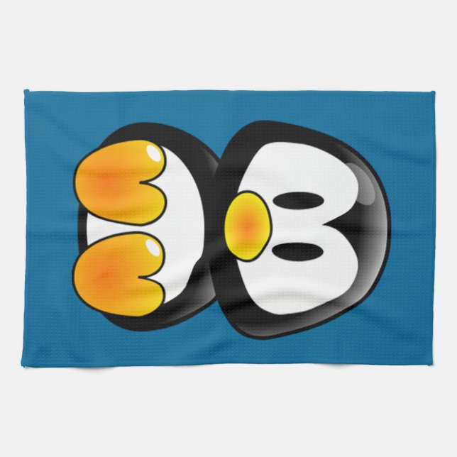 baby penguin tux kitchen towel (Horizontal)