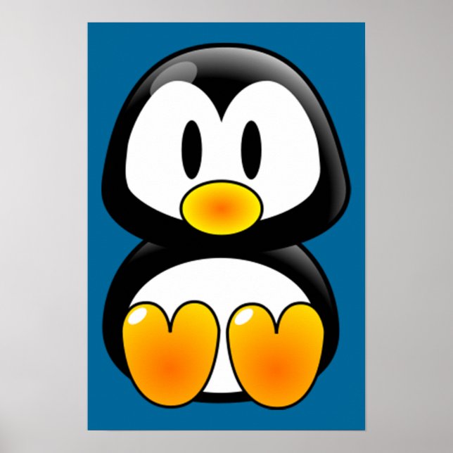 baby penguin tux poster (Front)