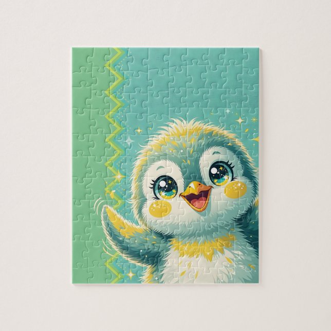 Baby Penguin Waving Jigsaw Puzzle (Vertical)