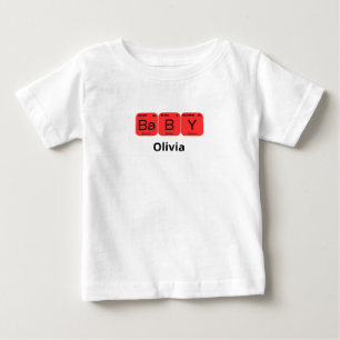 Baby Periodic Table Element Editable Name T-Shirt